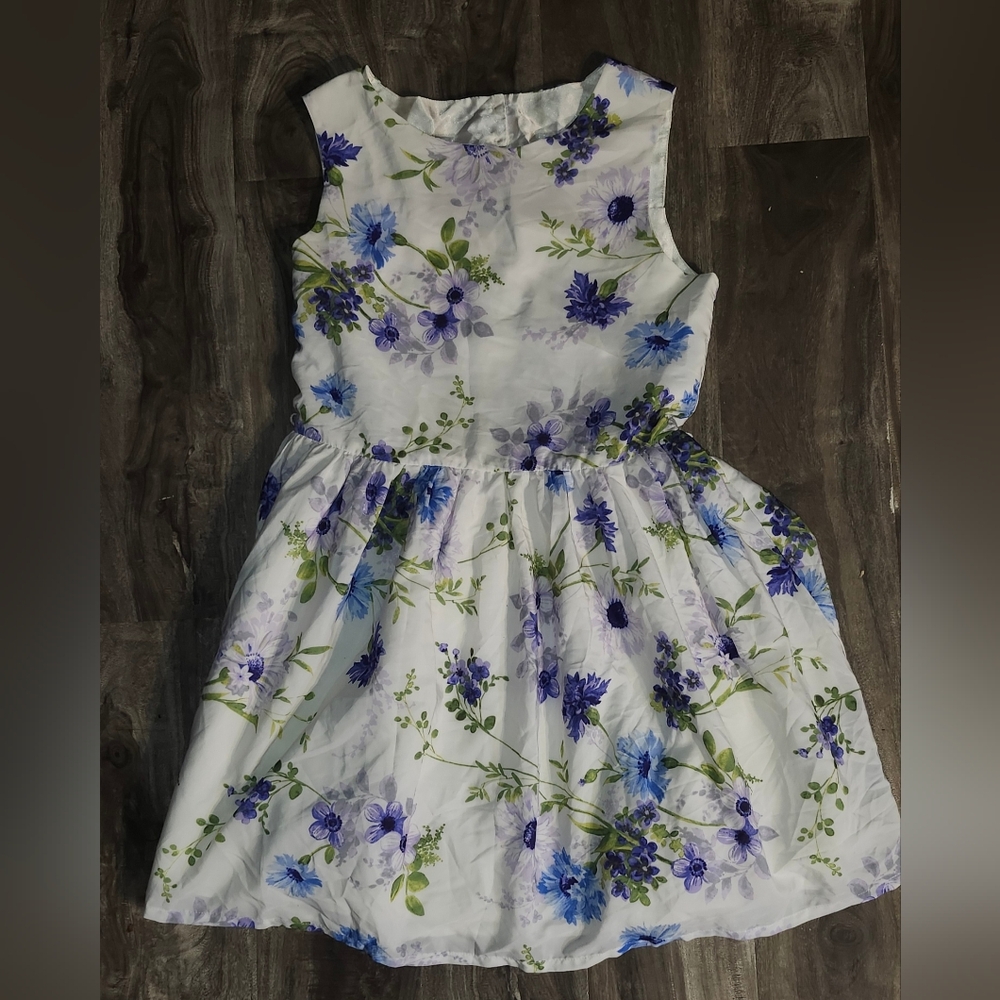 The Children's Place Blue and Purple Sleeveless Sundress for Weddings